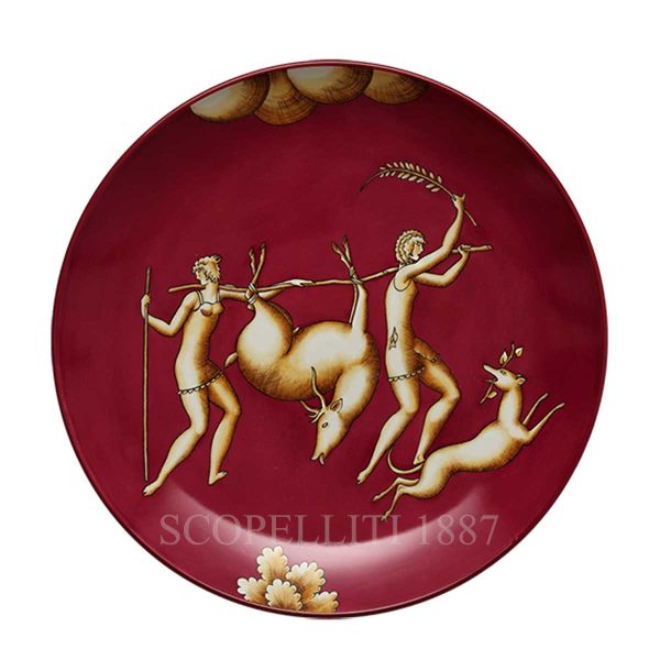 richard ginori gio ponti plate trasporto del diano red la venatoria