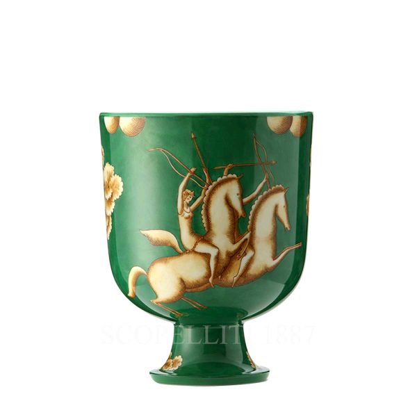 richard ginori gio ponti vase cachepot green la venatoria