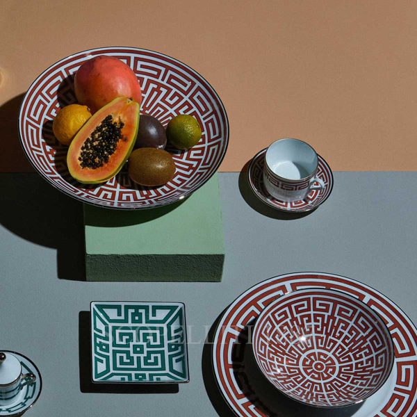richard ginori bowls labirinto red