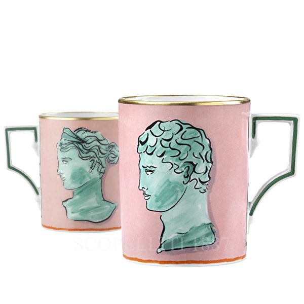 ginori mug pink il viaggio di nettuno