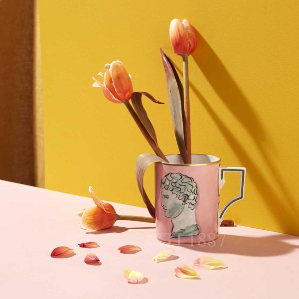 richard ginori pink mug il viaggio di nettuno