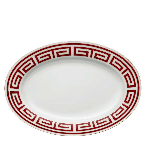 richard ginori oval platter large labirinto red