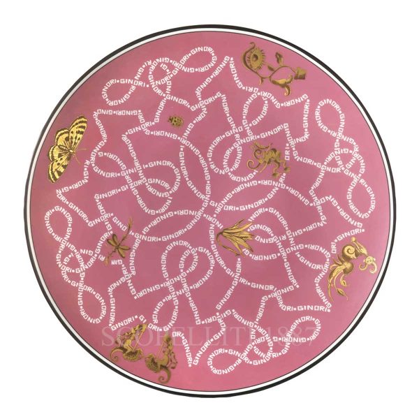 richard ginori arcadia presentation plate pink