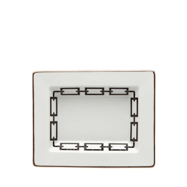 ginori rectangular tray small catene black