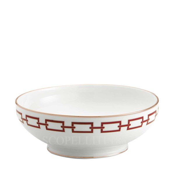 richard ginori salad bowl catene red