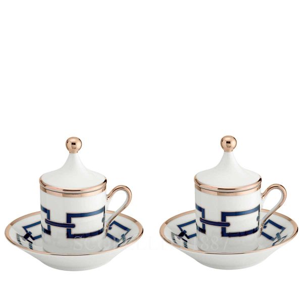 ginori catene blue set of 2 coffee cups