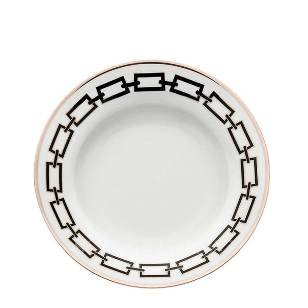 richard ginori soup plate catene black
