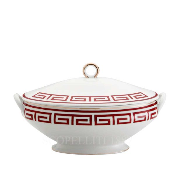 richard ginori soup tureen labirinto red