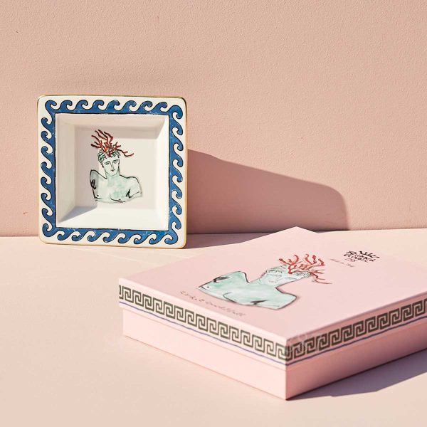 richard ginori square tray small white il viaggio di nettuno