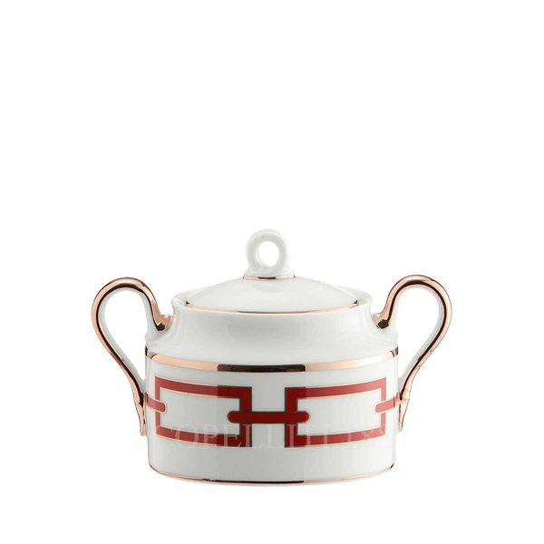 richard ginori sugar bowl catene red