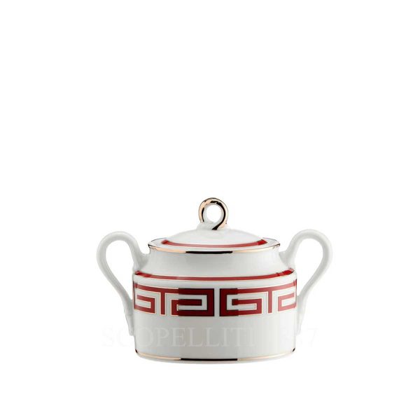 richard ginori sugar bowl labirinto red