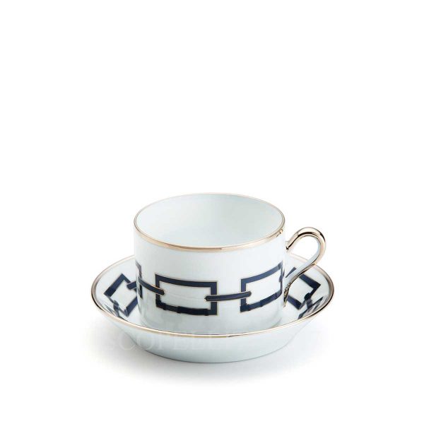 richard ginori tea cup and saucer catene blue