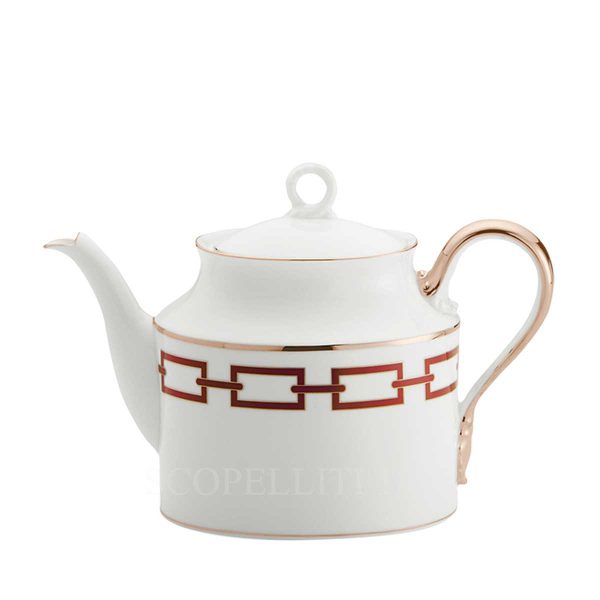 richard ginori teapot catene red