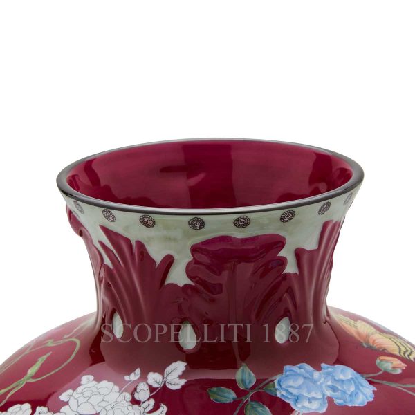 richard ginori vase round 32 cm giardino dell'iris purple