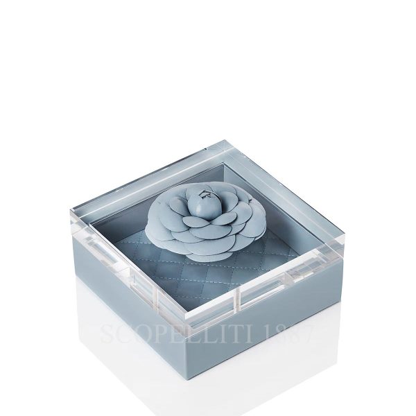 riviere flower leather box black azure