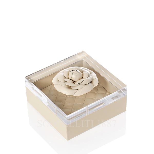 Riviere Flower Box Ivory Leather