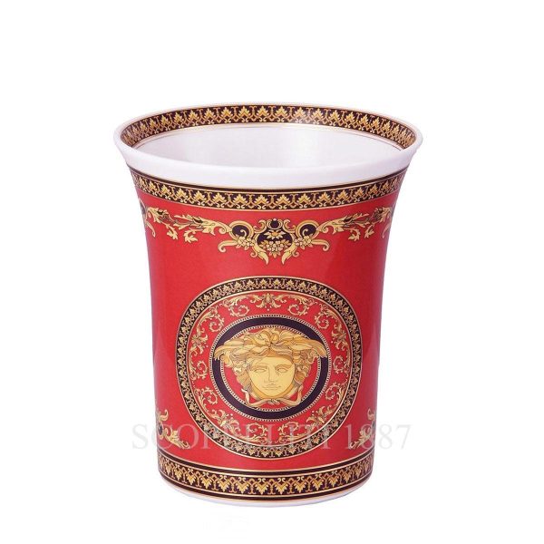 versace vase medusa 18 cm red