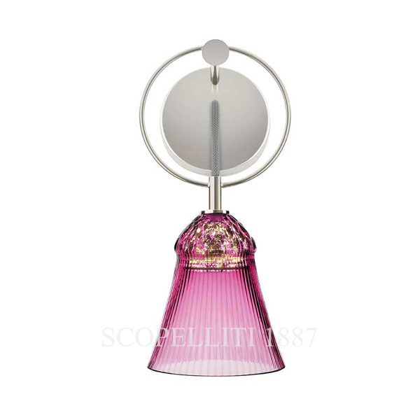 saint louis apollo amethyst sconce light on