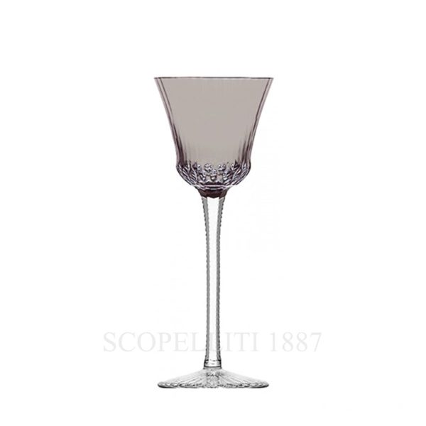 saint louis apollo grey crystal roemer wine glass