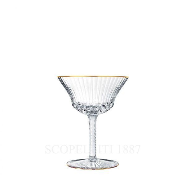 saint louis apollo gold champagne coupe