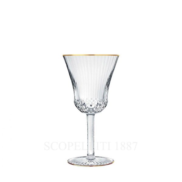 saint louis apollo gold water glass