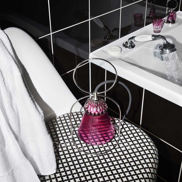 saint louis apollo lamp amethyst