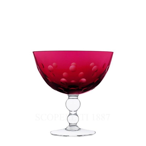 saint louis bubble footed cup red