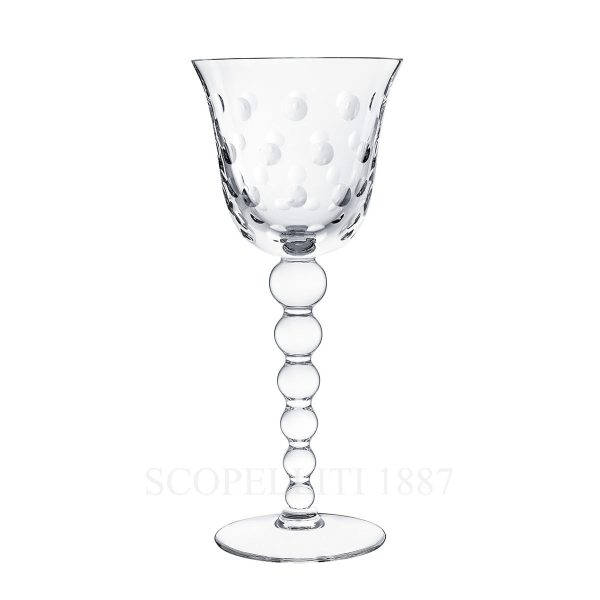 saint louis bubbles crystal water glass