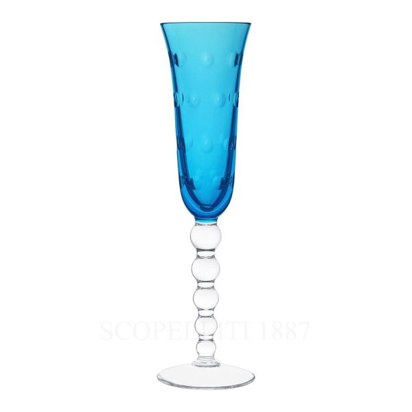 saint louis bubbles champagne flutes dark sky blue