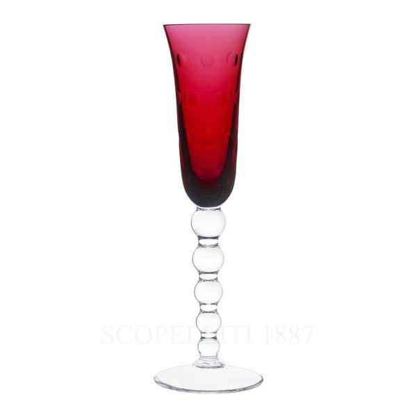 saint louis bubbles champagne flutes red