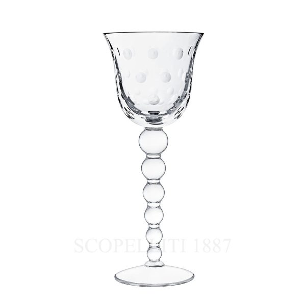 saint louis bubbles crystal water glass