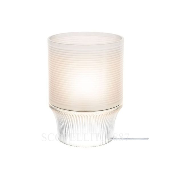 saint louis crystal lampshade large table lamp view light on