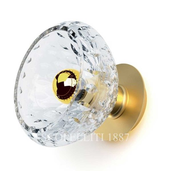 saint louis folia brushed brass finish sconce