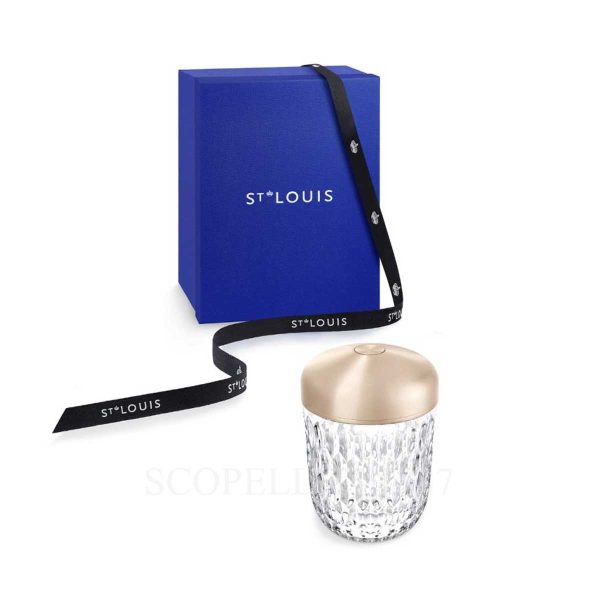 saint louis folia mini portable lamp gold finish