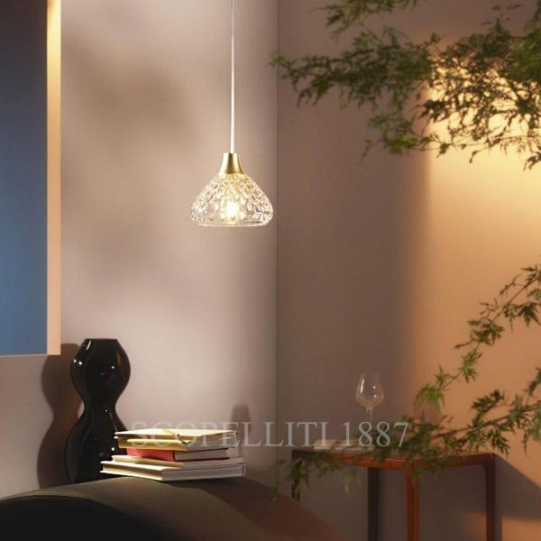 saint louis pendant folia lamp brushed brass