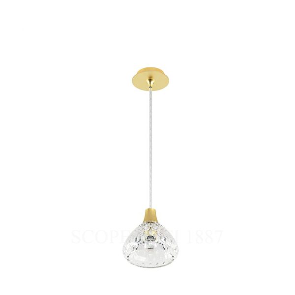 saint louis pendant folia lamp brushed brass