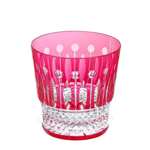 saint louis red crystal tumbler