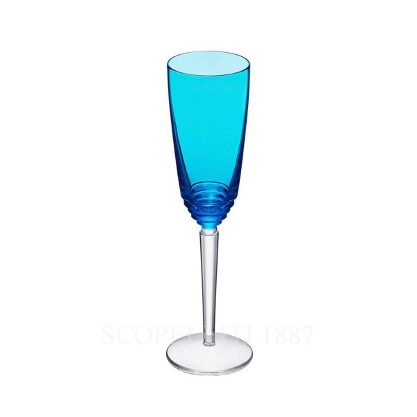 saint louis oxymore champagne flute sky blue
