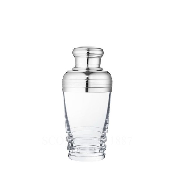 saint louis oxymore shaker in hand-cut crystal, part of collectible saint louis barware