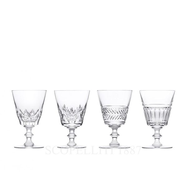 saint louis set of 4 glass galerie des reines