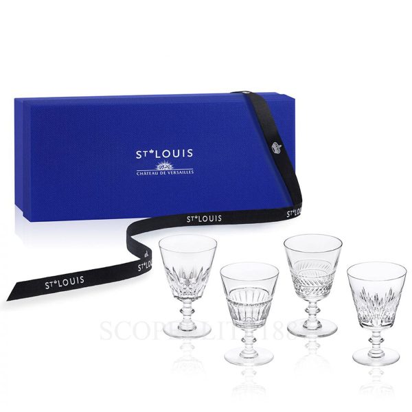 saint louis set of 4 n2 glass galerie des reines