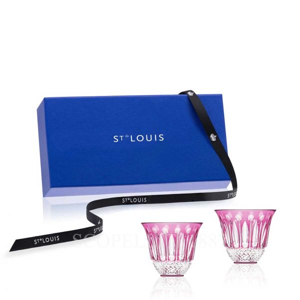 saint louis tommy set 2 tumblers amethyst