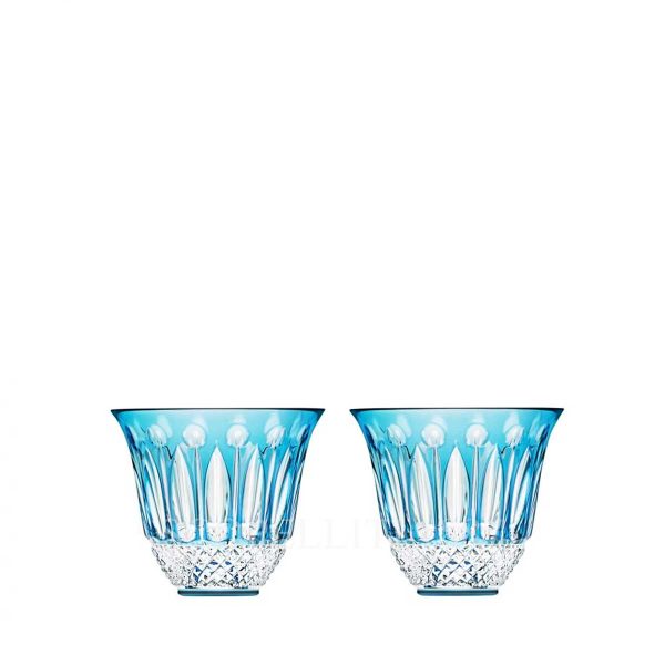 saint louis tommy set 2 tumblers light blue