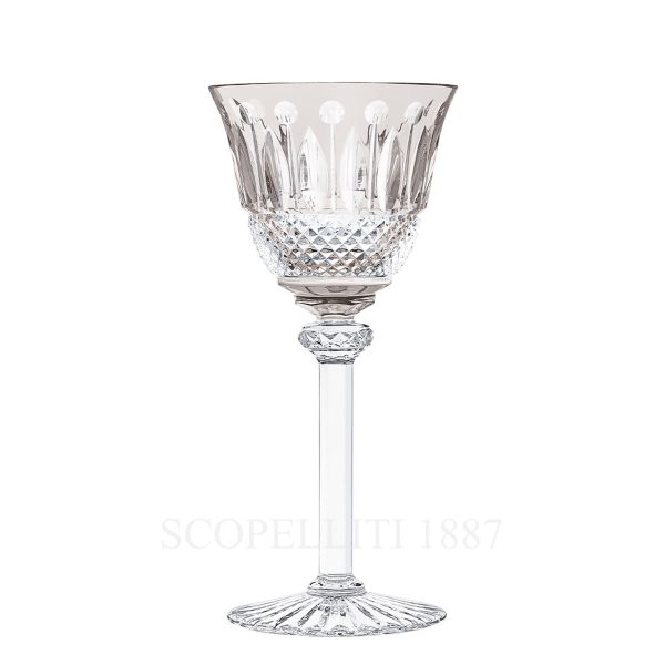 saint louis tommy grey wine glass