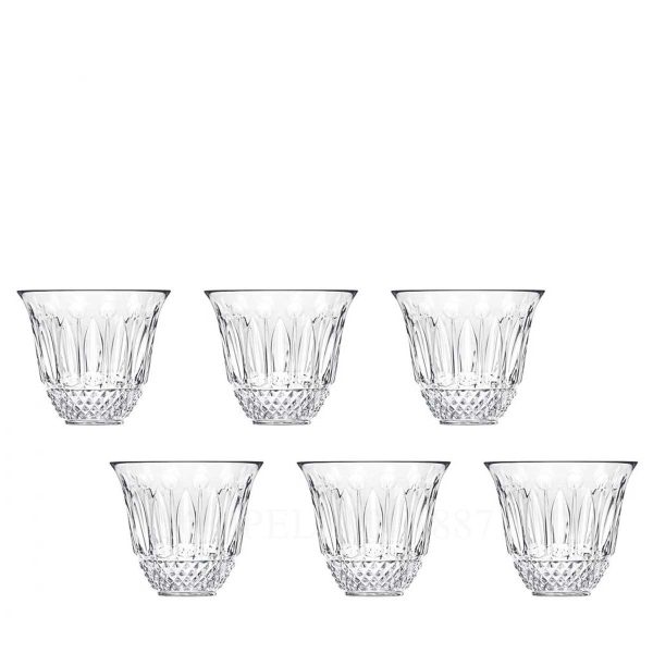 saint louis tommy set 6 tumblers clear