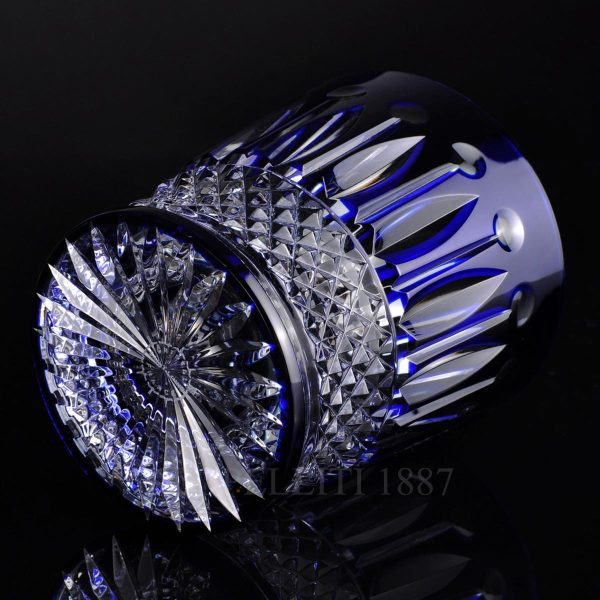 saint louis crystal tommy tumbler blue