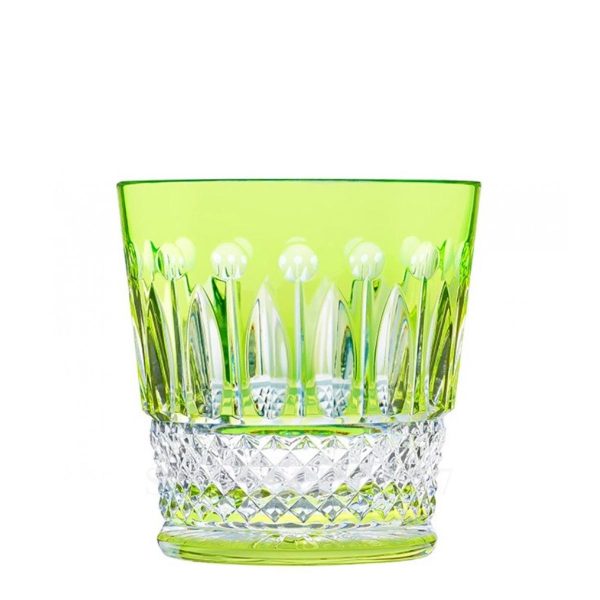 saint louis crystal tommy tumbler light green