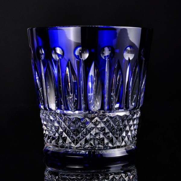 saint louis crystal tommy tumbler blue