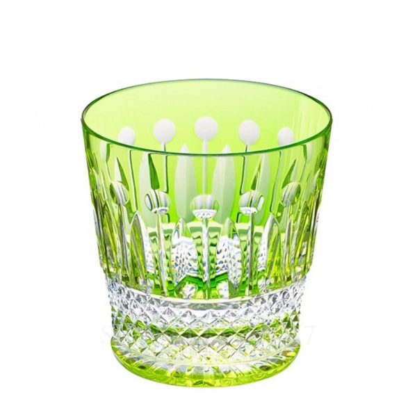 saint louis crystal tommy tumbler light green