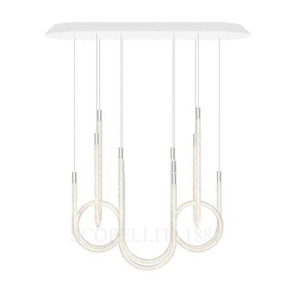 saint louis torsade 6 light pendant short